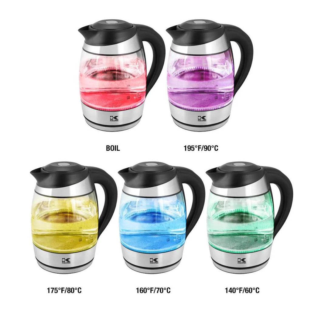 1.8 Liter Digital Glass Water Kettle with Color LED L856091