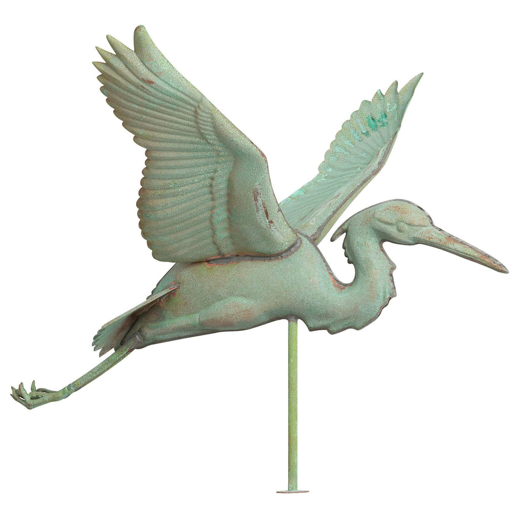 Verdigris Copper Heron Weathervane Y870