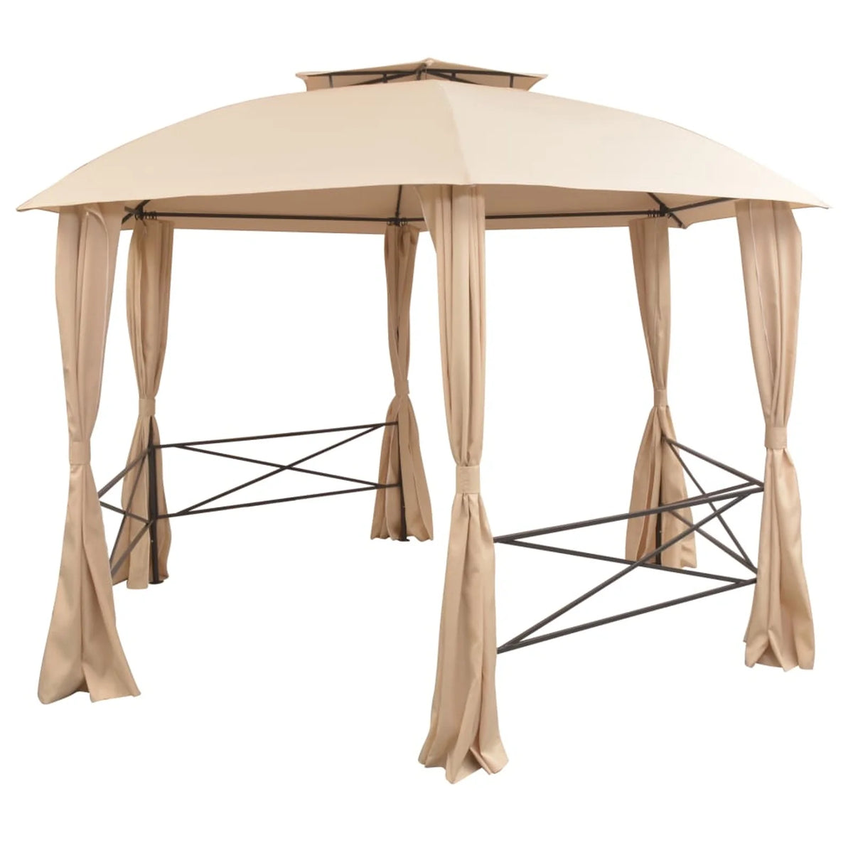 Garden Marquee Pavilion Tent with Curtains 11' 9"x8' 8" V198