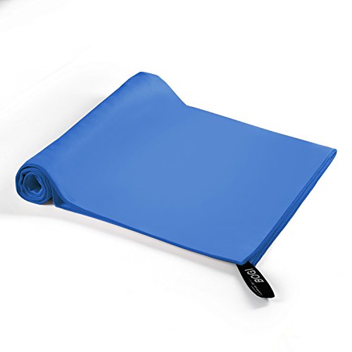 Microfiber Travel Towel, Quick Dry, Absorbent, Compact, Blue, L:60''x30''+16''x16'' X746