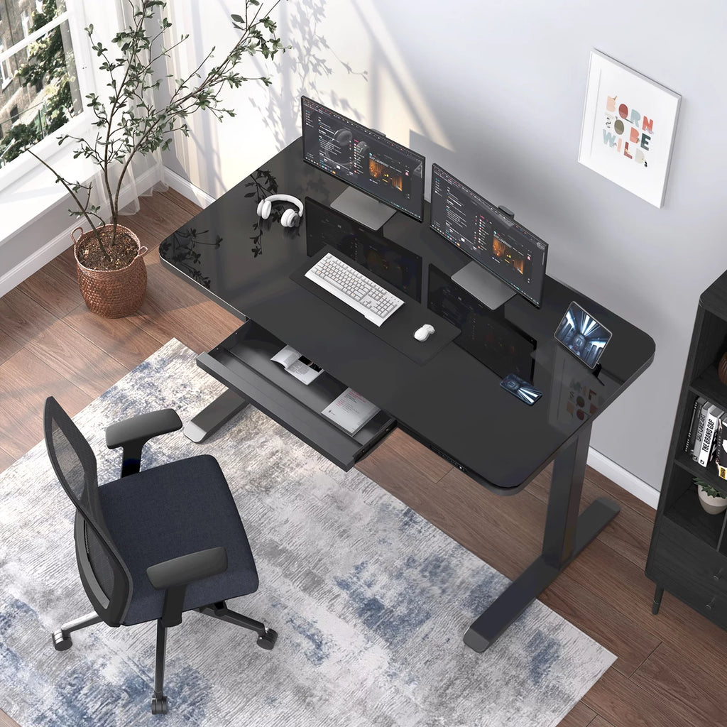 45 Inch Adjustable Height Standing Desk with Drawers O7465