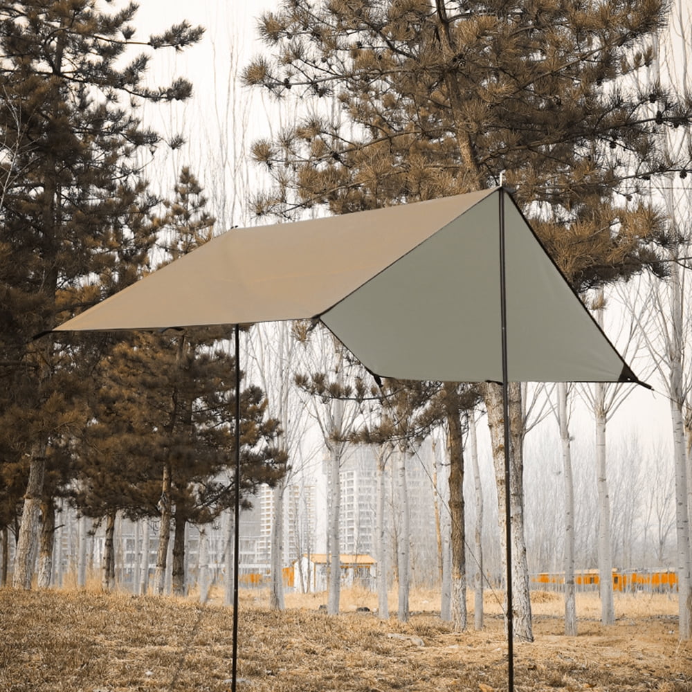 Waterproof Camping Tarp with Poles W256