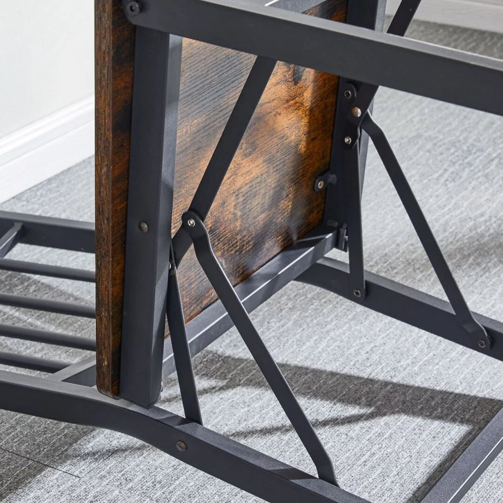 Metal and Wood Folding Chair U4555