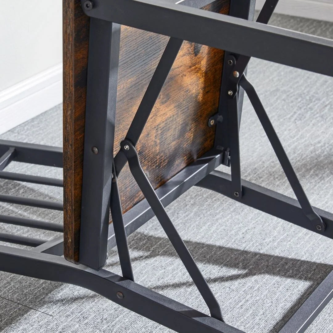 Metal and Wood Folding Chair U4555