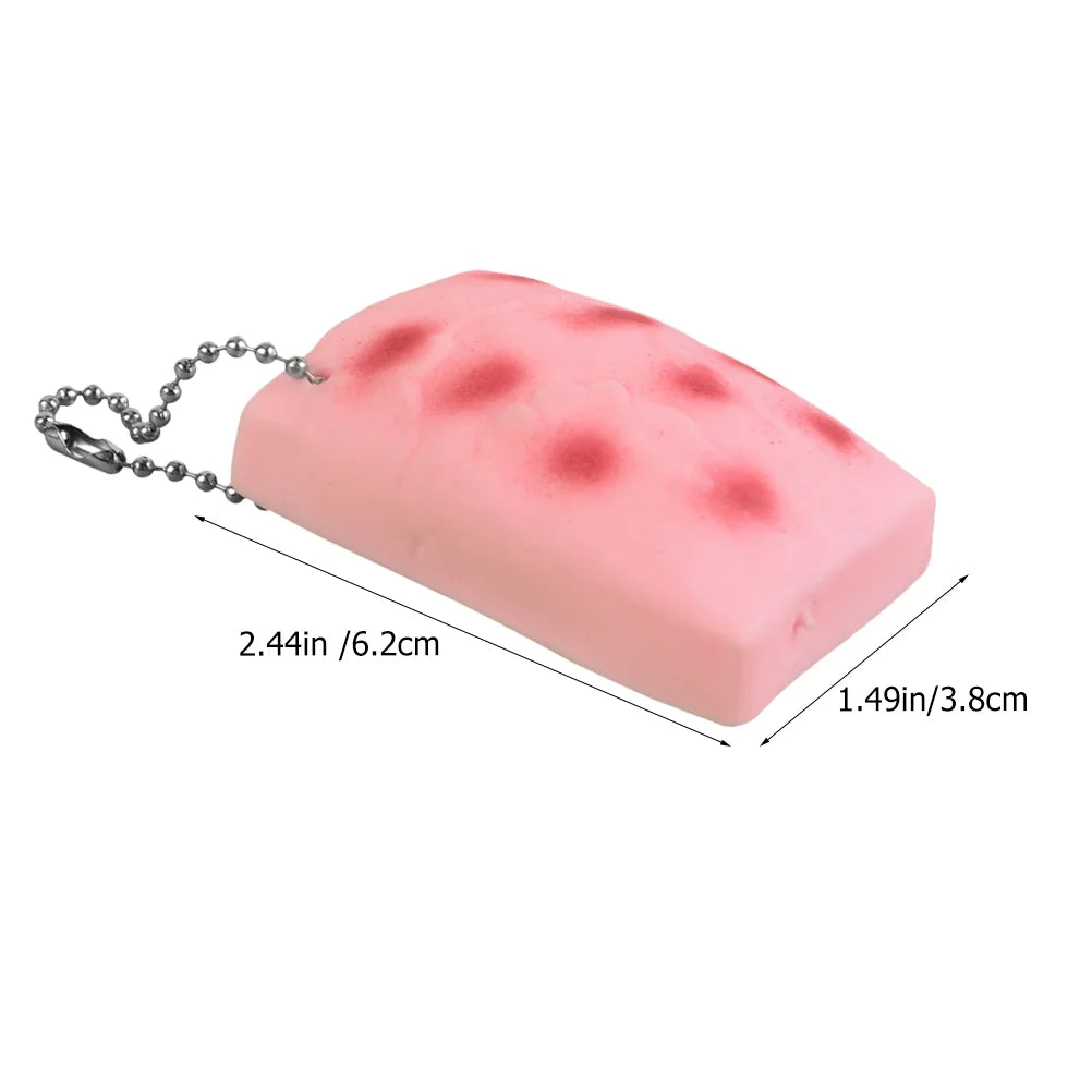 Pink TPR Squeeze Tofu Toy 3 Pcs P277