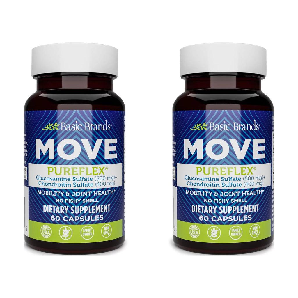 Glucosamine Sulfate, Chondroitin Sulfate, 60 Count (Pack of 2) U215944