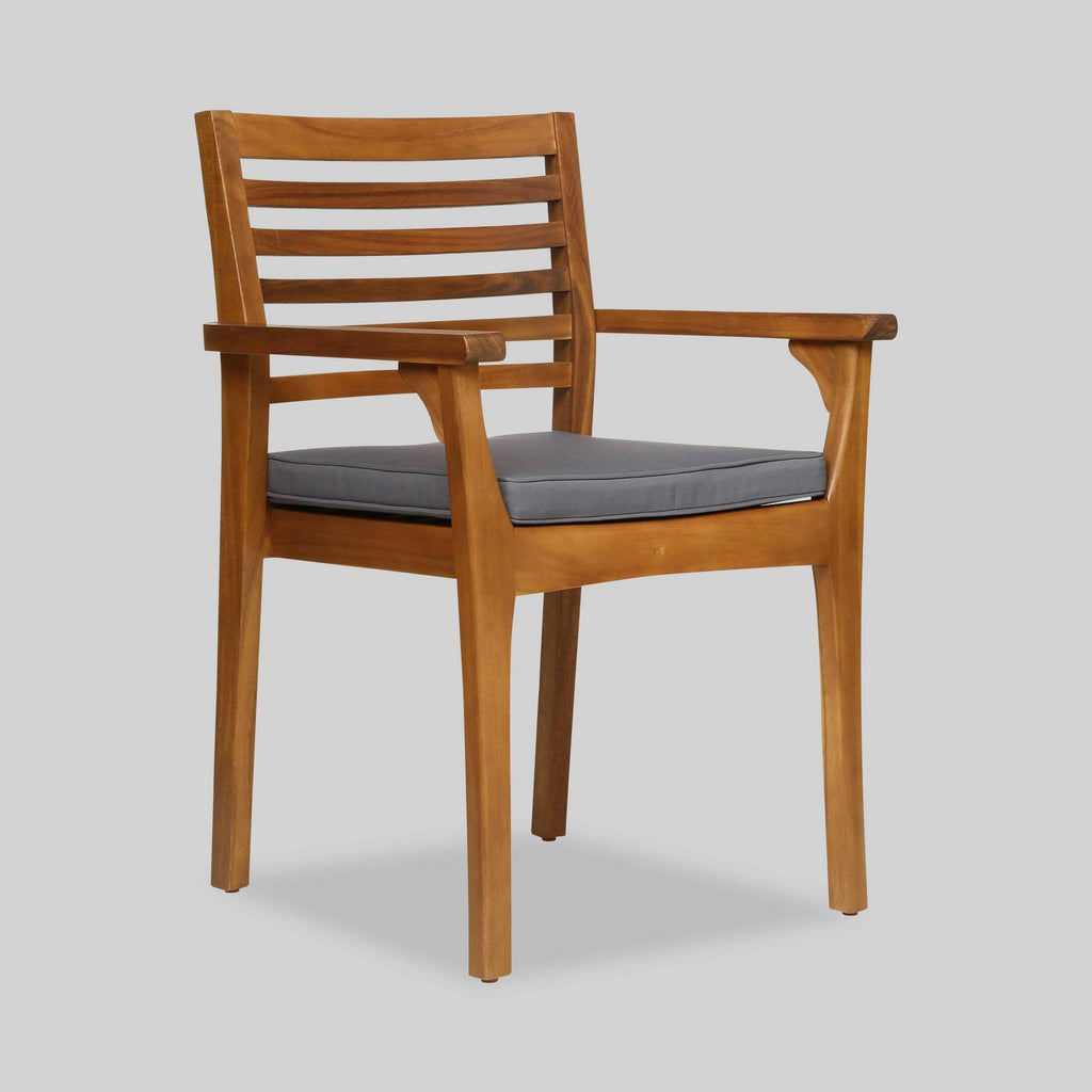 Teak Finish Round Acacia Wood Bistro Set Y4174