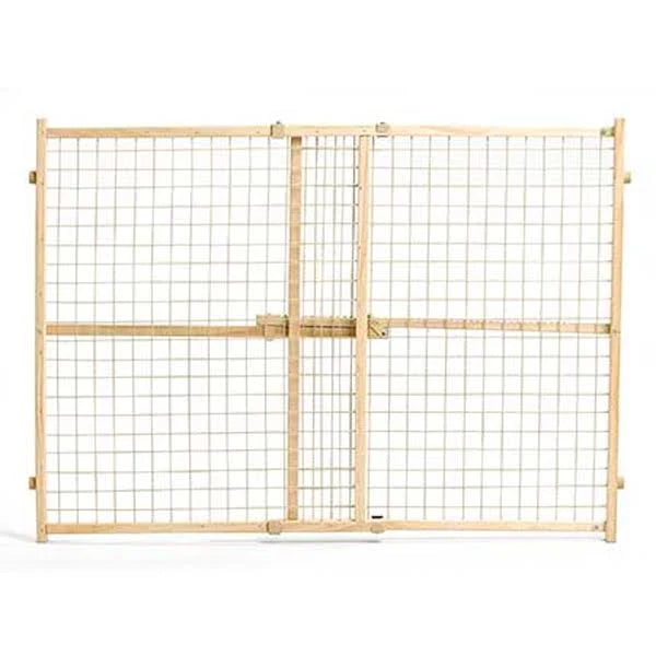 44-in Wood Wire Mesh Pet Gate E54983