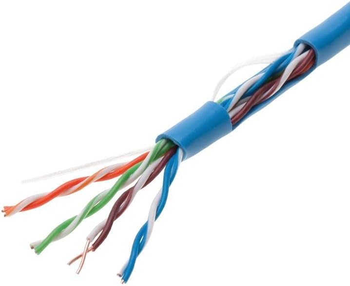 1000ft Cat5e White Solid 24AWG Shielded FTP Bulk Network Wire S638