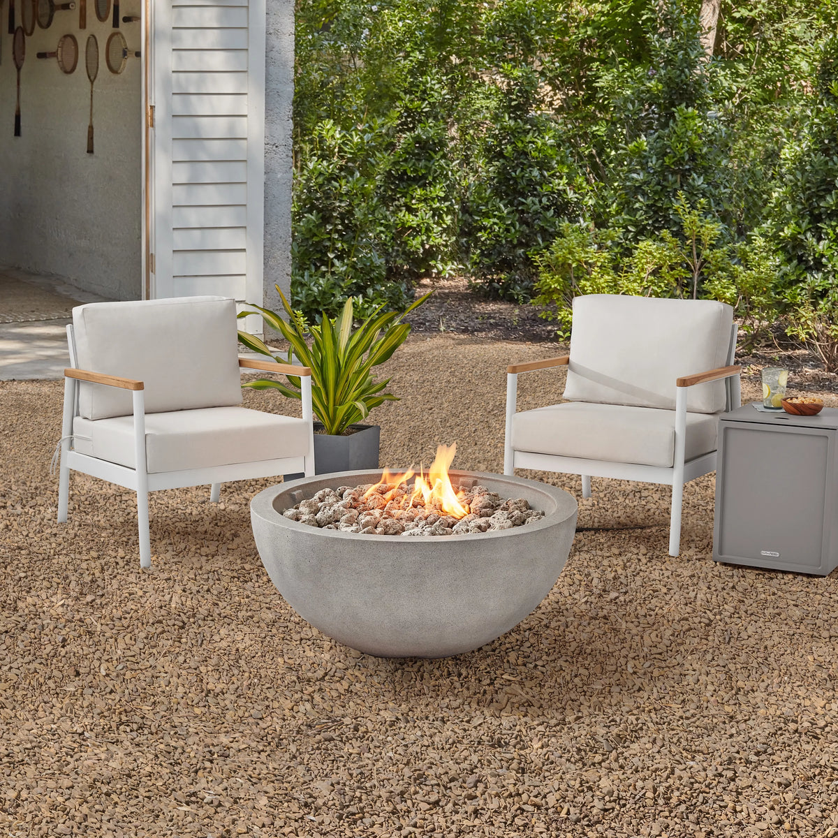 2-Piece Aluminum Outdoor Lounge Chairs Set D15694