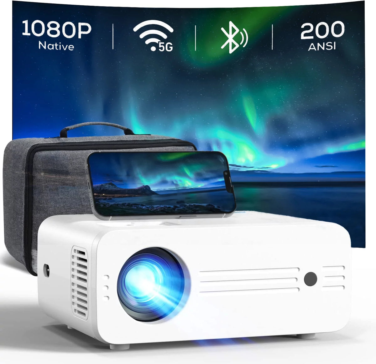 4K Projector with Carry Bag J8214