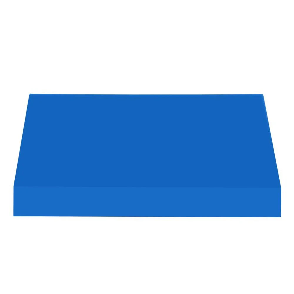 6.375 ft Fixed Awning Acrylic Fabric, Bright Blue M18488