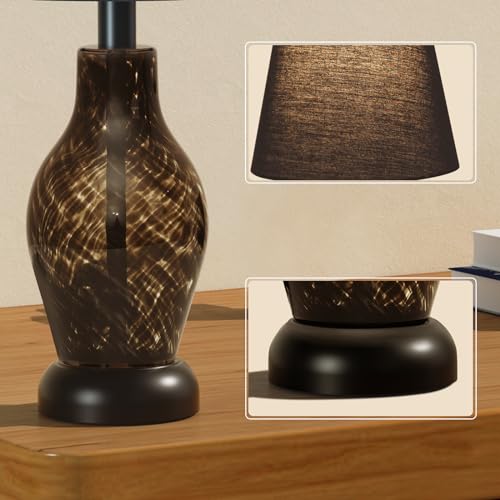 Pink Glass Dimmable Mushroom Table Lamp A3334