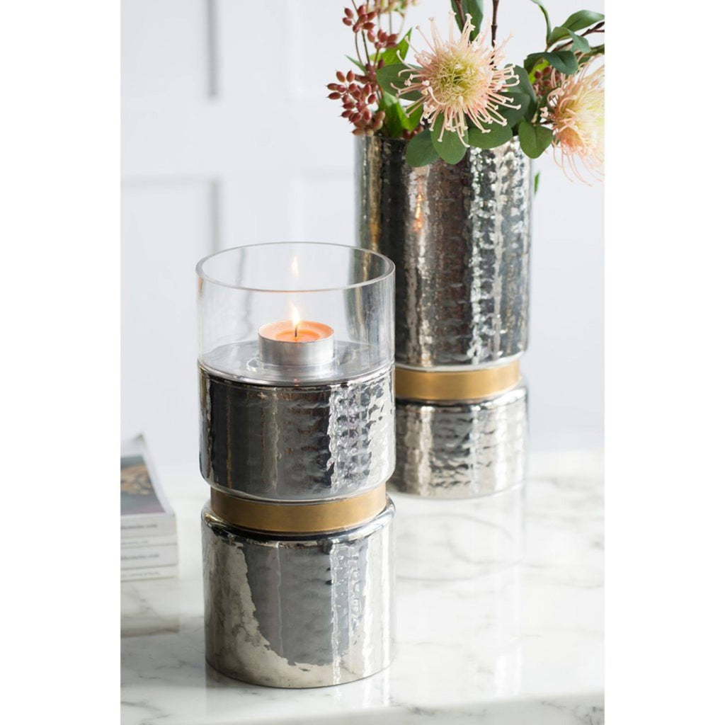 Silver Vintage Glamour Medium Candle Holder X78697